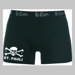 St. Pauli čierne trenírky BOXER s tlačeným logom, top kvalita 95%bavlna 5%elastan